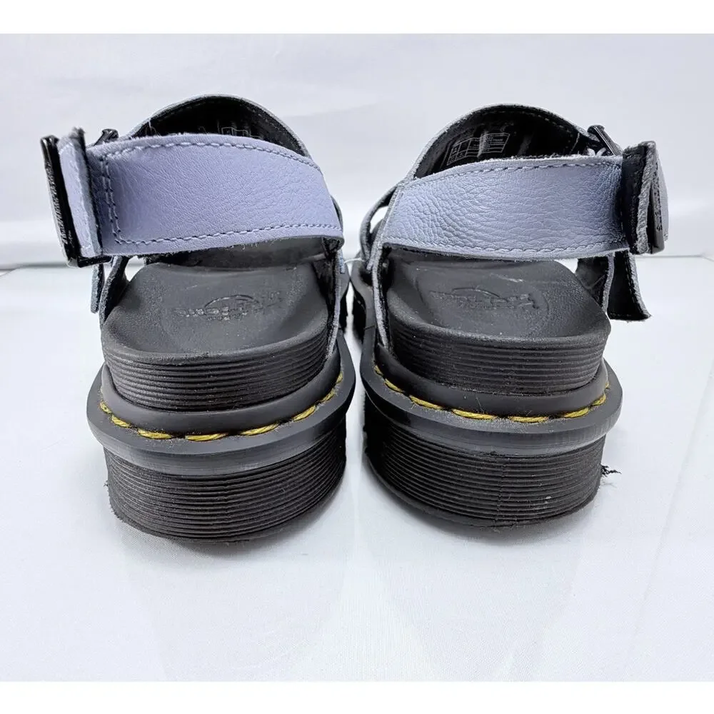 Dr. Martens Voss Women's Sandals Size 6 Light Blue Platform Strappy UK 4 EU 37